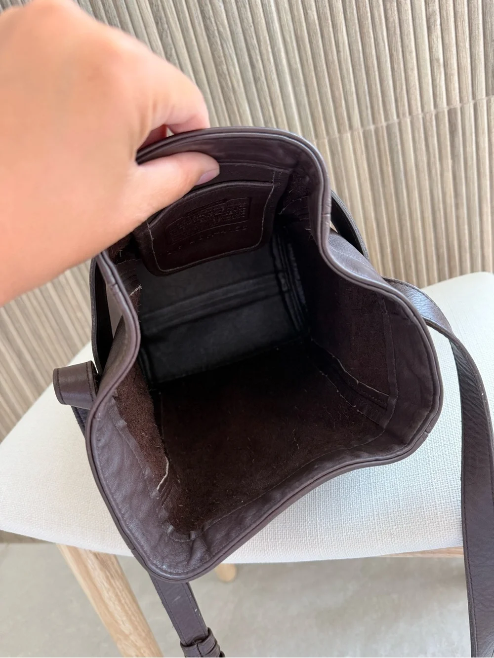 Vintage 1990’s Coach Soho Belted Bucket Bag